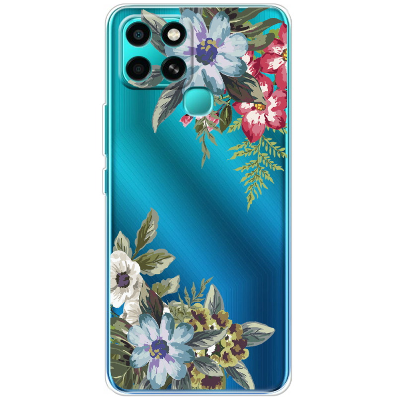 Прозрачный чехол BoxFace Infinix Smart 6 Floral