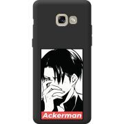 Черный чехол BoxFace Samsung A520 Galaxy A5 2017 Attack On Titan - Ackerman
