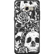 Черный чехол BoxFace Samsung A520 Galaxy A5 2017 Skull and Roses