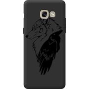 Черный чехол BoxFace Samsung A520 Galaxy A5 2017 Wolf and Raven