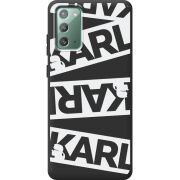 Черный чехол Uprint Samsung N980 Galaxy Note 20 White Karl