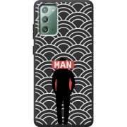 Черный чехол Uprint Samsung N980 Galaxy Note 20 Man Pattern