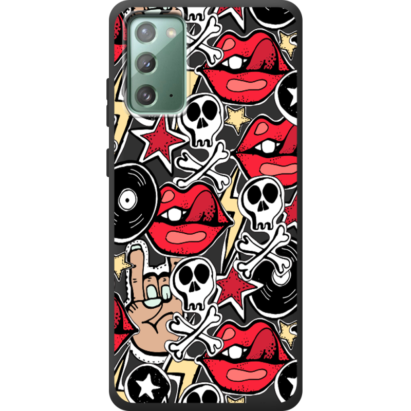 Черный чехол Uprint Samsung N980 Galaxy Note 20 Rock Graffiti