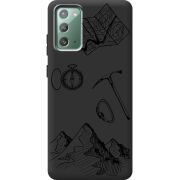 Черный чехол Uprint Samsung N980 Galaxy Note 20 Mountains