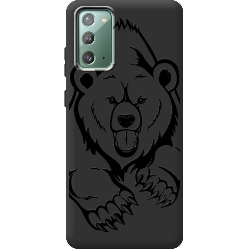 Черный чехол Uprint Samsung N980 Galaxy Note 20 Grizzly Bear