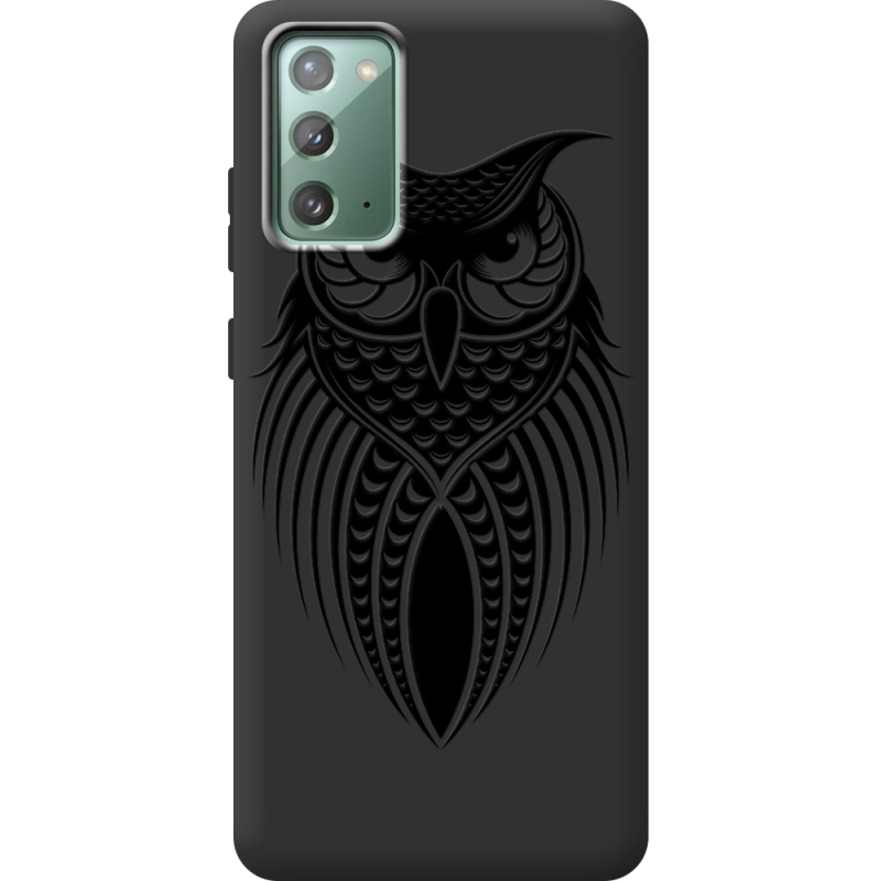 Черный чехол Uprint Samsung N980 Galaxy Note 20 Owl