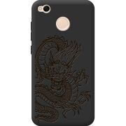 Черный чехол Uprint Xiaomi Redmi 4X Chinese Dragon