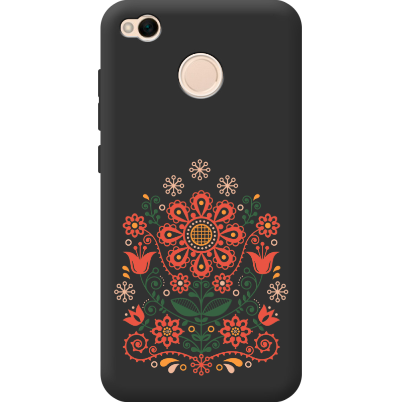 Черный чехол Uprint Xiaomi Redmi 4X Ukrainian Ornament