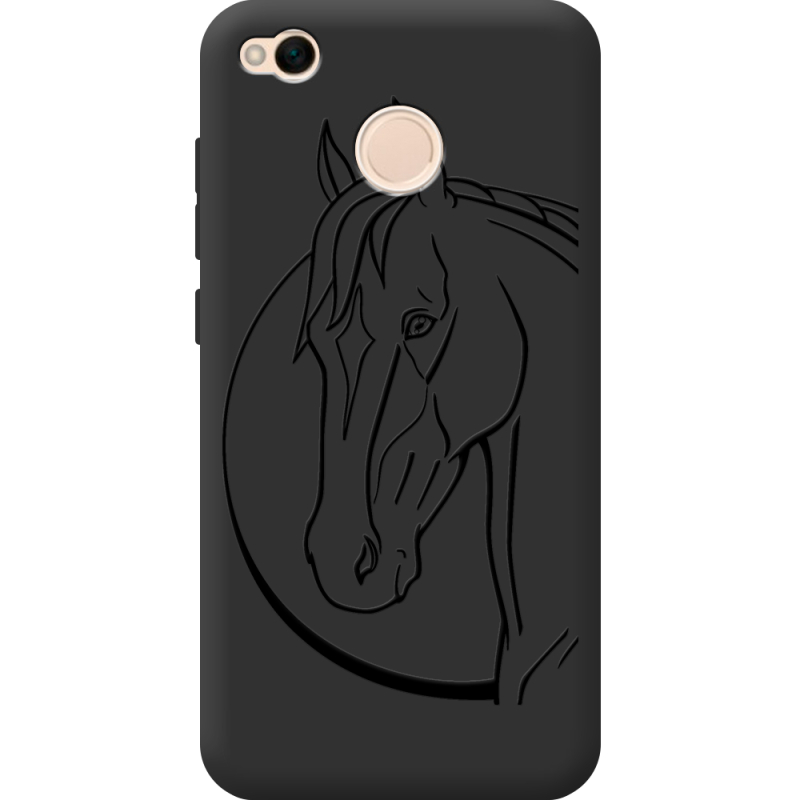 Черный чехол Uprint Xiaomi Redmi 4X Horse