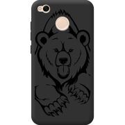 Черный чехол Uprint Xiaomi Redmi 4X Grizzly Bear