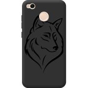 Черный чехол Uprint Xiaomi Redmi 4X Wolf