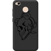 Черный чехол Uprint Xiaomi Redmi 4X Skull and Roses