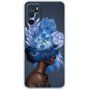 Чехол BoxFace OPPO A54s Exquisite Blue Flowers