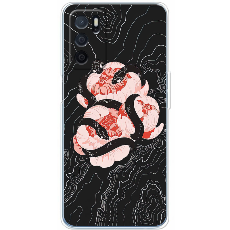 Чехол BoxFace OPPO A54s Snake Rose