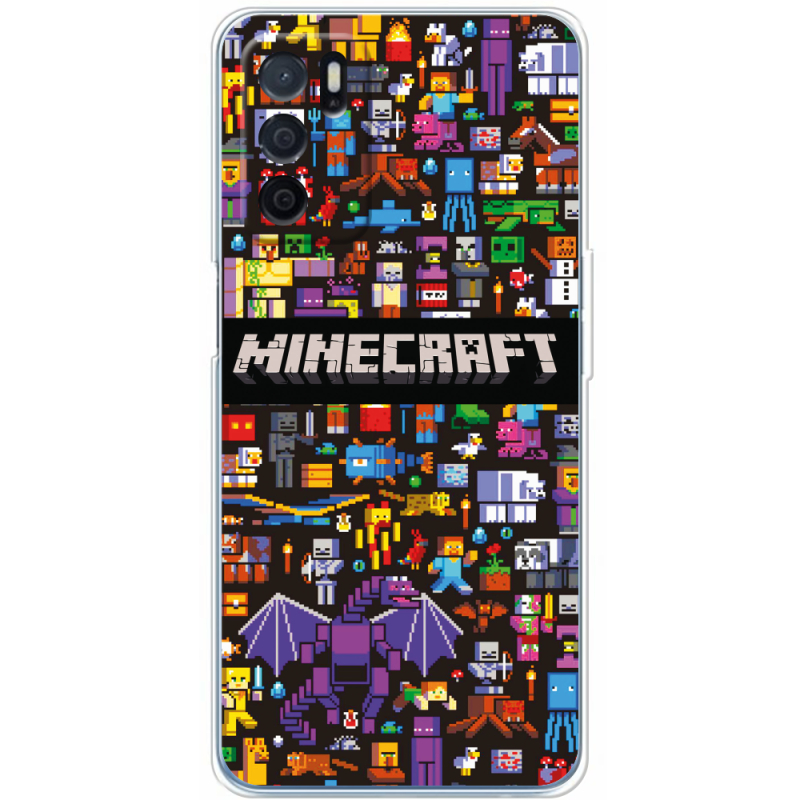 Чехол BoxFace OPPO A54s Minecraft Mobbery