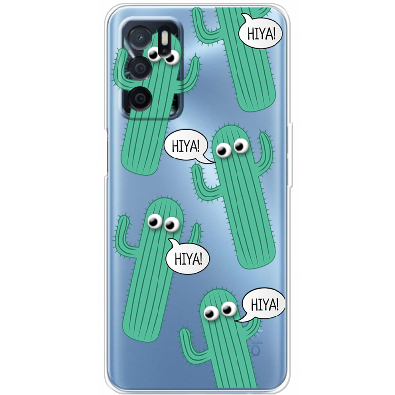 Прозрачный чехол BoxFace OPPO A54s с 3D-глазками HIYA