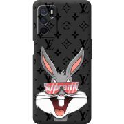 Черный чехол BoxFace OPPO A54s looney bunny