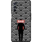 Черный чехол BoxFace OPPO A54s Man Pattern