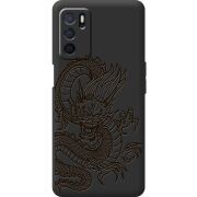 Черный чехол BoxFace OPPO A54s Chinese Dragon