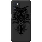 Черный чехол BoxFace OPPO A54s Owl