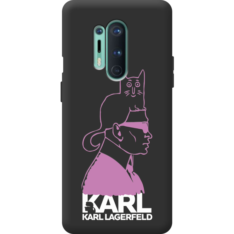 Черный чехол BoxFace OnePlus 8 Pro Pink Karl