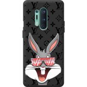 Черный чехол BoxFace OnePlus 8 Pro looney bunny