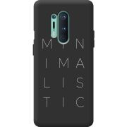 Черный чехол BoxFace OnePlus 8 Pro Minimalistic