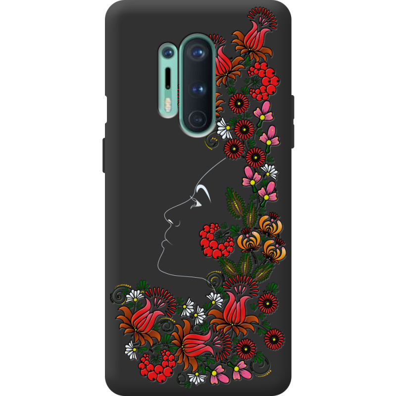 Черный чехол BoxFace OnePlus 8 Pro 3D Ukrainian Muse