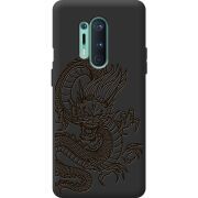 Черный чехол BoxFace OnePlus 8 Pro Chinese Dragon