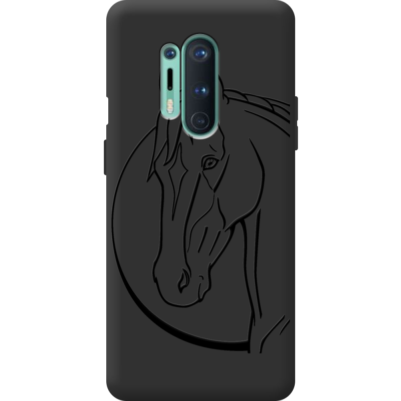 Черный чехол BoxFace OnePlus 8 Pro Horse