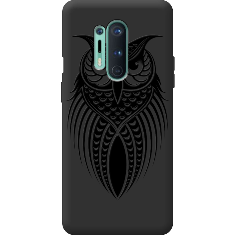 Черный чехол BoxFace OnePlus 8 Pro Owl