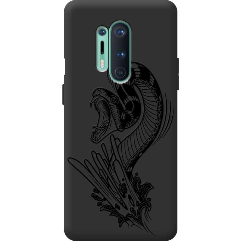 Черный чехол BoxFace OnePlus 8 Pro Snake