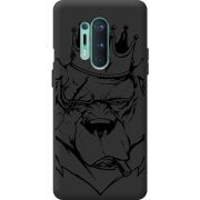 Черный чехол BoxFace OnePlus 8 Pro Bear King