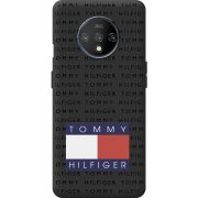 Черный чехол BoxFace OnePlus 7T Tommy Print