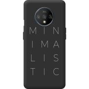 Черный чехол BoxFace OnePlus 7T Minimalistic