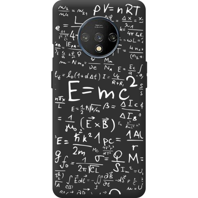 Черный чехол BoxFace OnePlus 7T E=mc2