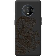 Черный чехол BoxFace OnePlus 7T Chinese Dragon