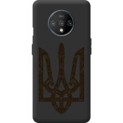 Черный чехол BoxFace OnePlus 7T Ukrainian Trident