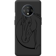 Черный чехол BoxFace OnePlus 7T Horse