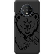 Черный чехол BoxFace OnePlus 7T Grizzly Bear