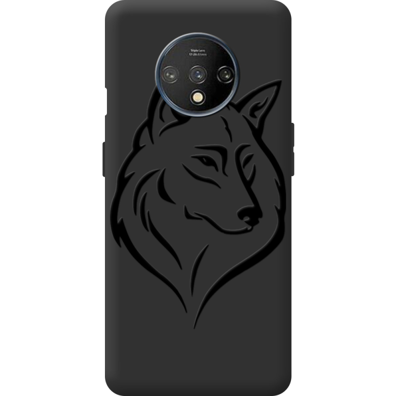 Черный чехол BoxFace OnePlus 7T Wolf