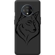 Черный чехол BoxFace OnePlus 7T Wolf