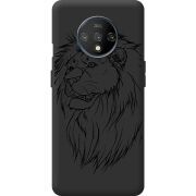 Черный чехол BoxFace OnePlus 7T Lion