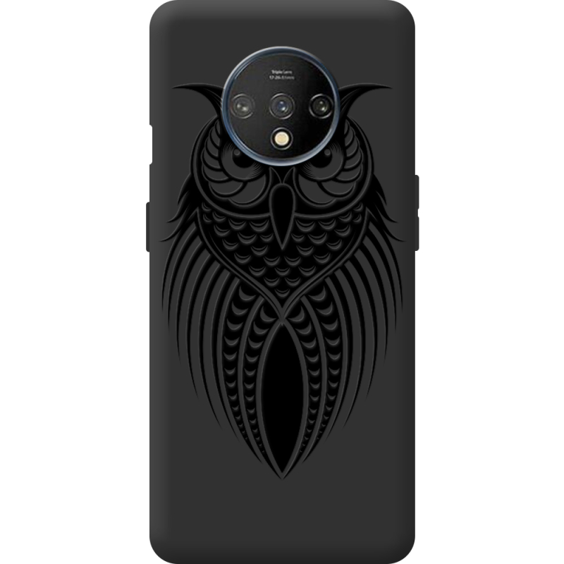 Черный чехол BoxFace OnePlus 7T Owl