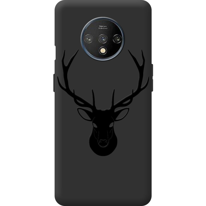 Черный чехол BoxFace OnePlus 7T Deer