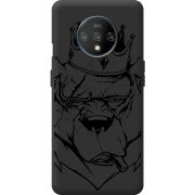 Черный чехол BoxFace OnePlus 7T Bear King