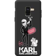 Черный чехол BoxFace Samsung A530 Galaxy A8 2018 For Karl