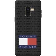 Черный чехол BoxFace Samsung A530 Galaxy A8 2018 Tommy Print