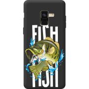 Черный чехол BoxFace Samsung A530 Galaxy A8 2018 Fish