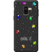 Черный чехол BoxFace Samsung A530 Galaxy A8 2018 Among Us Invisible